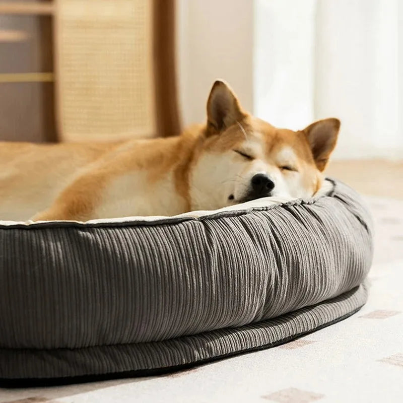 Dog Bed - Breathable Washable Pet Beds | Cozy Puppy Cushion & Solid Pattern Mat - ZOOMNSTORE