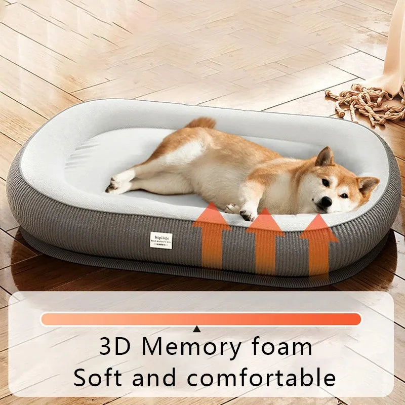 Dog Bed - Breathable Washable Pet Beds | Cozy Puppy Cushion & Solid Pattern Mat - ZOOMNSTORE