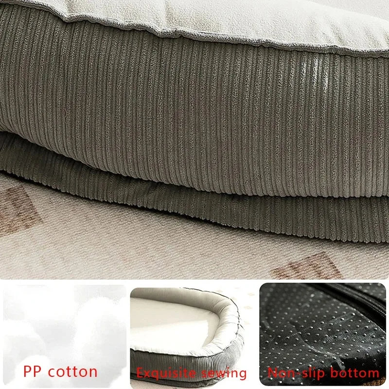 Dog Bed - Breathable Washable Pet Beds | Cozy Puppy Cushion & Solid Pattern Mat - ZOOMNSTORE