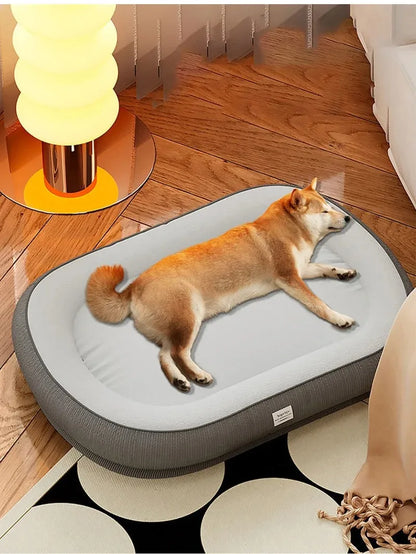 Dog Bed - Breathable Washable Pet Beds | Cozy Puppy Cushion & Solid Pattern Mat - ZOOMNSTORE