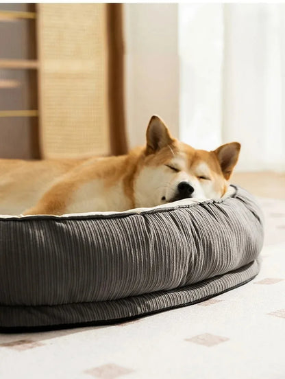 Dog Bed - Breathable Washable Pet Beds | Cozy Puppy Cushion & Solid Pattern Mat - ZOOMNSTORE