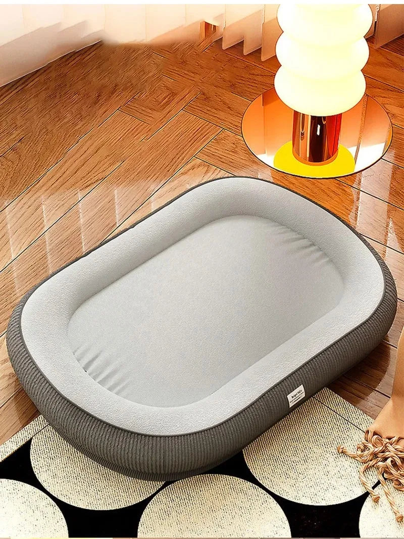 Dog Bed - Breathable Washable Pet Beds | Cozy Puppy Cushion & Solid Pattern Mat - ZOOMNSTORE