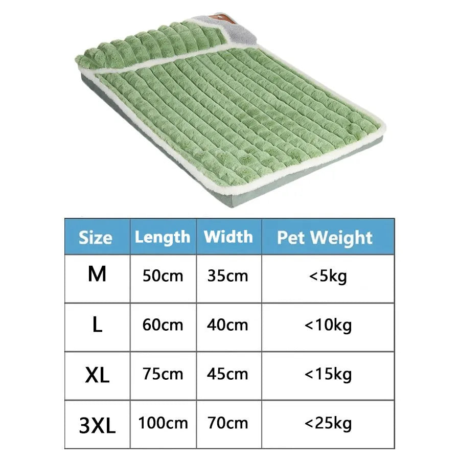 Dog Bed Mat - Comfortable Cotton Mattress for Small to Large Dogs | Cervical Spine Support - ZOOMNSTORE