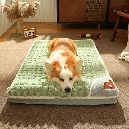 Dog Bed Mat - Comfortable Cotton Mattress for Small to Large Dogs | Cervical Spine Support - ZOOMNSTORE