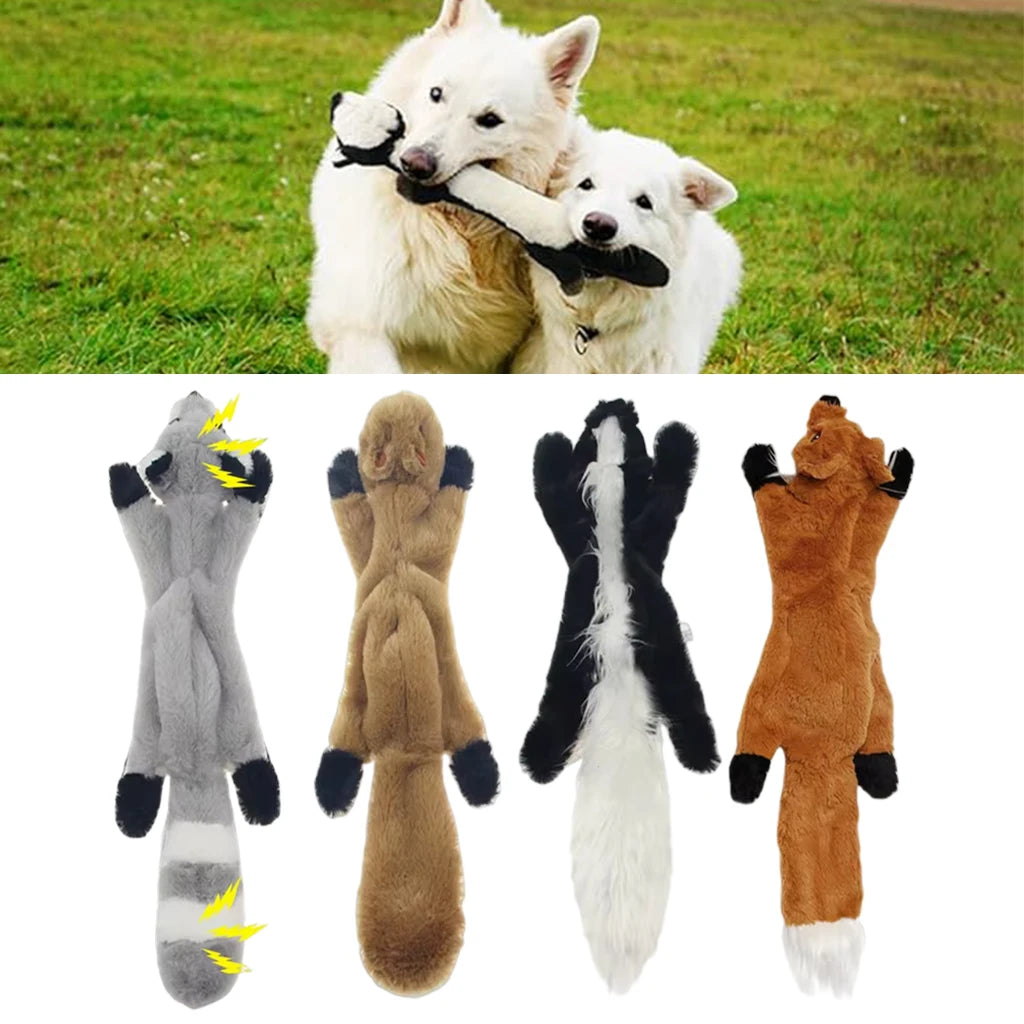 Simulated Animal Dog Chew Toy - 45cm Plush Squeaker Holster - ZOOMNSTORE