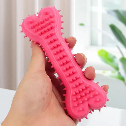 Dog Chew Toy - Durable Rubber Bone for Small Dogs | Teeth Grinding & Training - ZOOMNSTORE