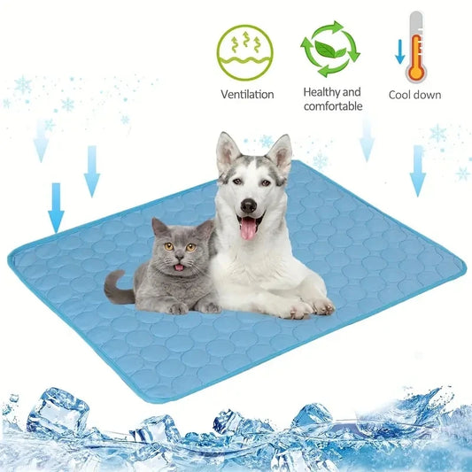 Extra Large Dog Cooling Mat - Summer Pet Ice Pad Blanket for Dogs and Cats - ZOOMNSTORE