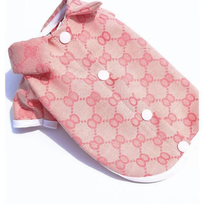 Dog Dress Plaid - Cotton Small & Medium Dog Clothes Spring Autumn Pet Fashion - ZOOMNSTORE