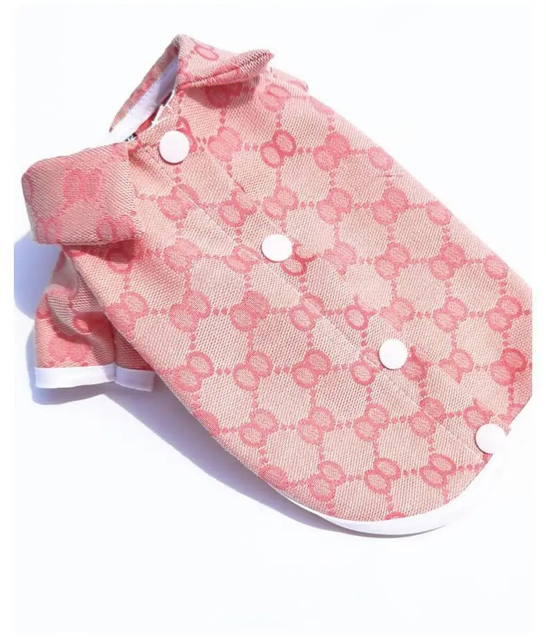 Dog Dress Plaid - Cotton Small & Medium Dog Clothes Spring Autumn Pet Fashion - ZOOMNSTORE