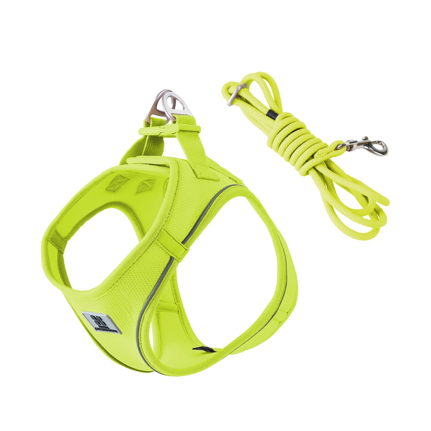 Adjustable Dog Harness and Leash Set - Reflective Vest for Small Medium Dogs and Cats - ZOOMNSTORE