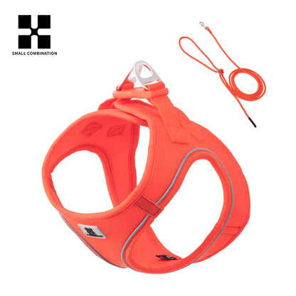 Adjustable Dog Harness and Leash Set - Reflective Vest for Small Medium Dogs and Cats - ZOOMNSTORE