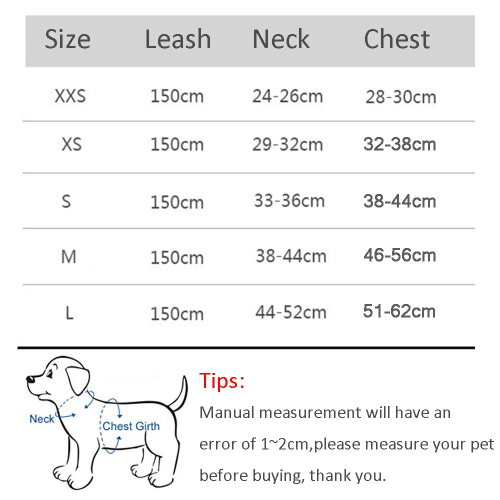 Small Dog Harness and Leash Set - Adjustable Puppy Vest for Bulldogs Chihuahuas and Pugs - ZOOMNSTORE