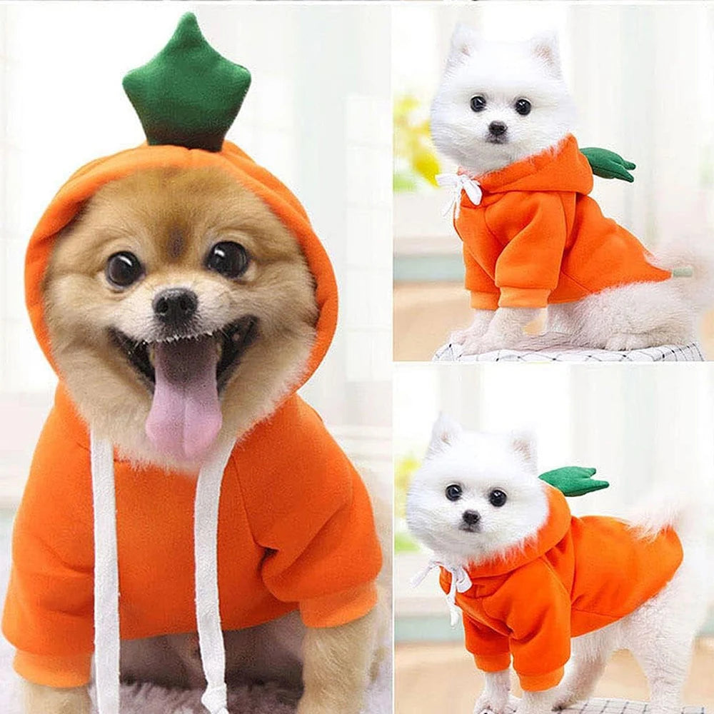 Cute Dog Hoodie - Funny Pet Costume with Hat for Halloween - ZOOMNSTORE