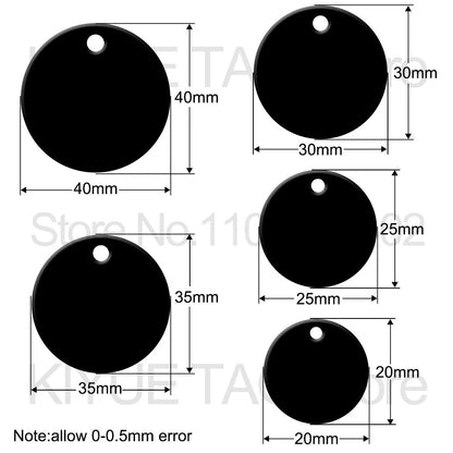 Aluminum Dog ID Tags - 100Pcs Personalized Name Plates - ZOOMNSTORE
