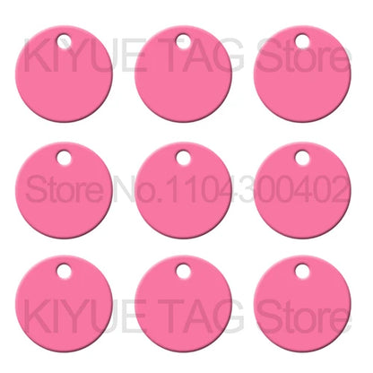 Aluminum Dog ID Tags - 100Pcs Personalized Name Plates - ZOOMNSTORE