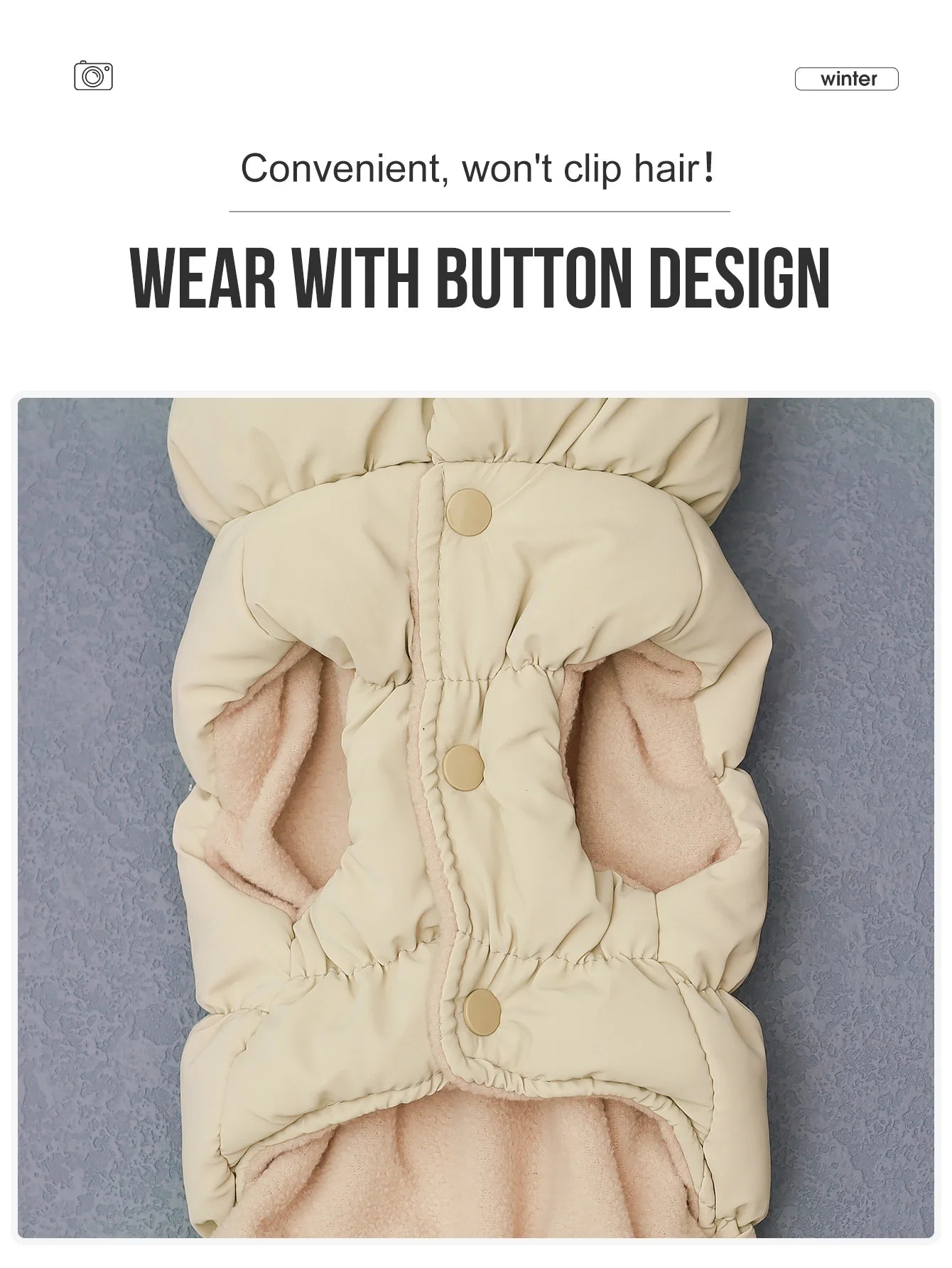 Dog Jacket - Warm 3-Layer Coat for Small to Medium Breeds - ZOOMNSTORE