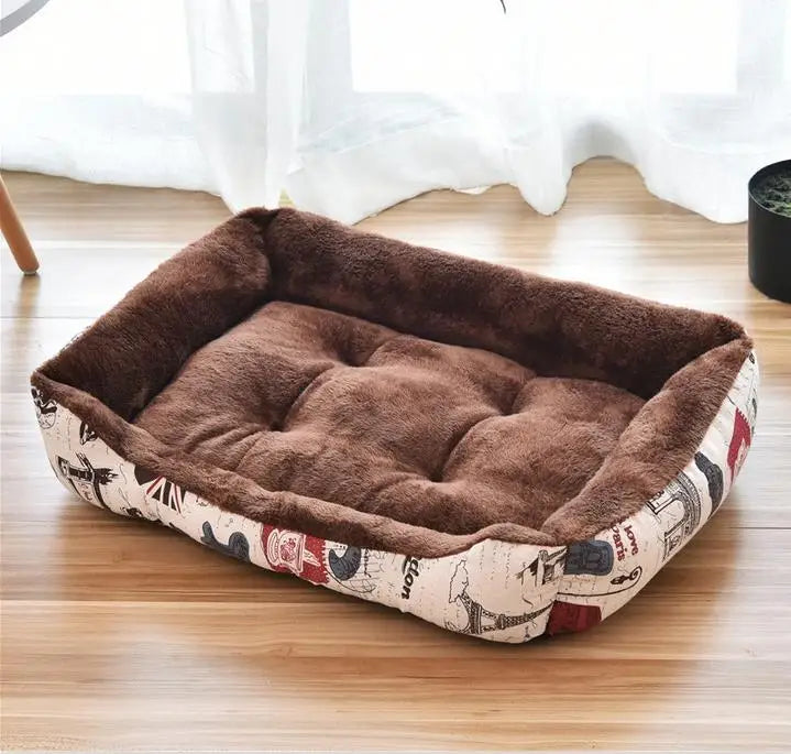 Dog Kennel Bed - Breathable Cotton Pet Bed Mat for Small & Medium Dogs - ZOOMNSTORE