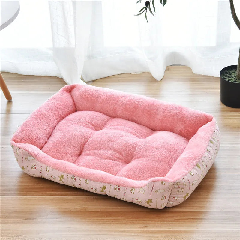 Dog Kennel Bed - Breathable Cotton Pet Bed Mat for Small & Medium Dogs - ZOOMNSTORE