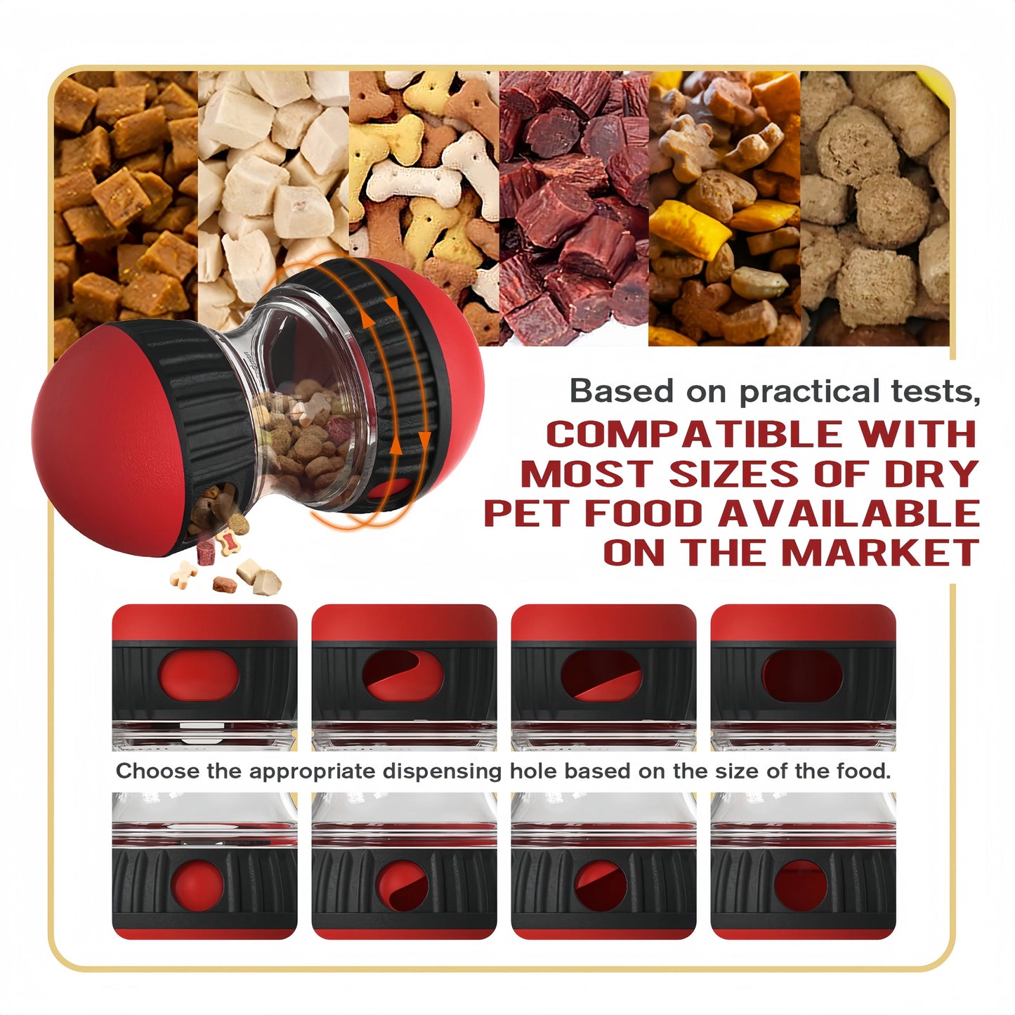 Dog Leaky Food Tumbler - Interactive Slow Feeder Toy for Intelligence and Stomach Health - ZOOMNSTORE