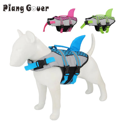 Dog Life Jacket Vest - Shark Swim Pet Harness for Summer Swimming - ZOOMNSTORE