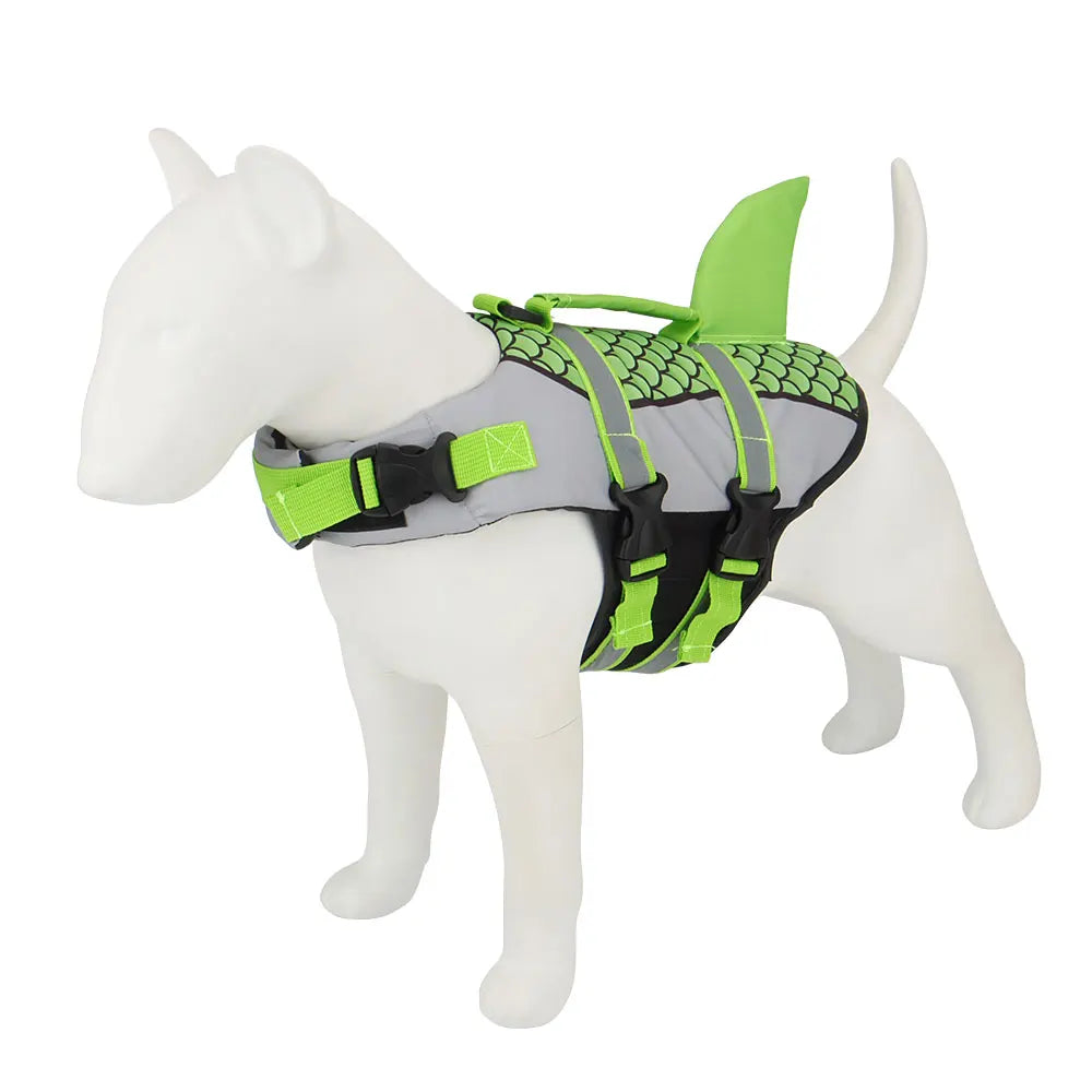 Dog Life Jacket Vest - Shark Swim Pet Harness for Summer Swimming - ZOOMNSTORE