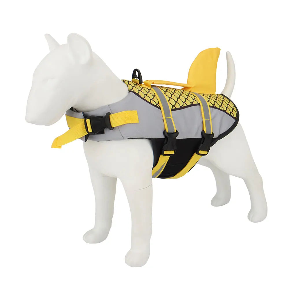 Dog Life Jacket Vest - Shark Swim Pet Harness for Summer Swimming - ZOOMNSTORE