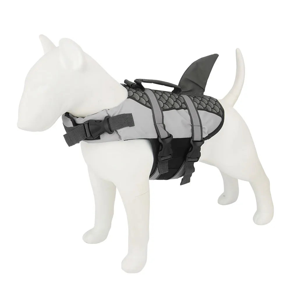 Dog Life Jacket Vest - Shark Swim Pet Harness for Summer Swimming - ZOOMNSTORE