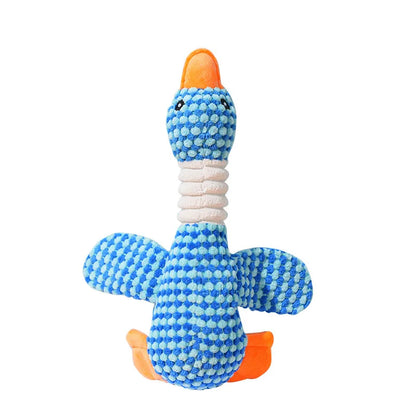 Plush Goose Dog Toy - Chew  Squeak Toy for Small to Large Dogs and Cats - ZOOMNSTORE