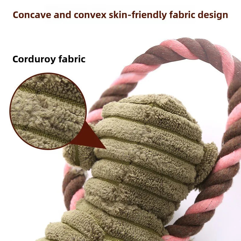 Dog Plush Toys - Squeaky Interactive Pet Chew Toy | Bite Resistant Soft Animal Shapes - ZOOMNSTORE