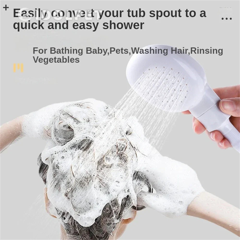 Dog Shower Attachment - Portable Pet Shower with Adjustable Hose Clamp & Bath Head Spray - ZOOMNSTORE