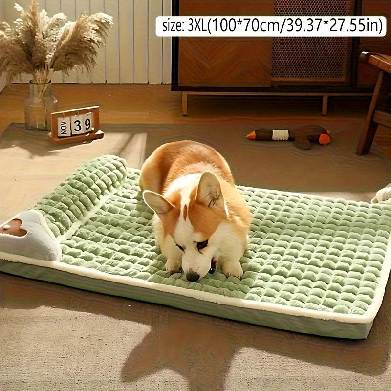 Dog Sleeping Mat - Removable Washable Winter Kennel Bed - ZOOMNSTORE