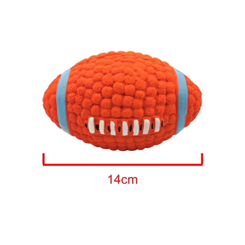 Dog Squeaky Ball - Latex Interactive Pet Toy for Small & Large Dogs | Chew & Training Ball - ZOOMNSTORE