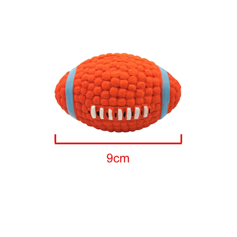 Dog Squeaky Ball - Latex Interactive Pet Toy for Small & Large Dogs | Chew & Training Ball - ZOOMNSTORE