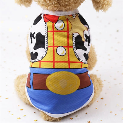 Cartoon Dog Vest - Soft Summer T-Shirt for Small Pets - ZOOMNSTORE