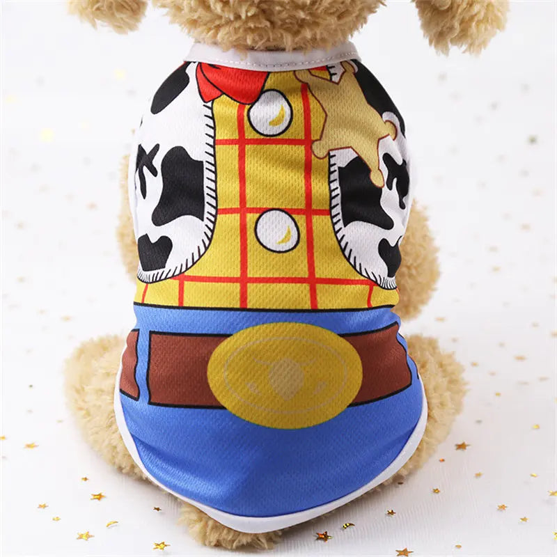 Cartoon Dog Vest - Soft Summer T-Shirt for Small Pets - ZOOMNSTORE