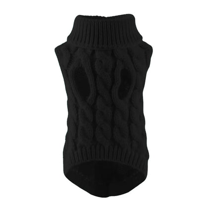 Small Dog Sweater - Warm Knitted Autumn Winter Clothing - ZOOMNSTORE