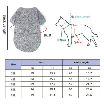 Dog Sweatshirts - Warm Medium & Large Pet Hoodies for Autumn Winter - ZOOMNSTORE