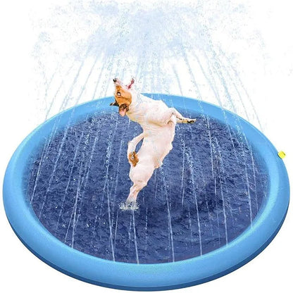Inflatable Dog Splash Pad - 170cm Summer Water Mat for Pets and Kids - ZOOMNSTORE