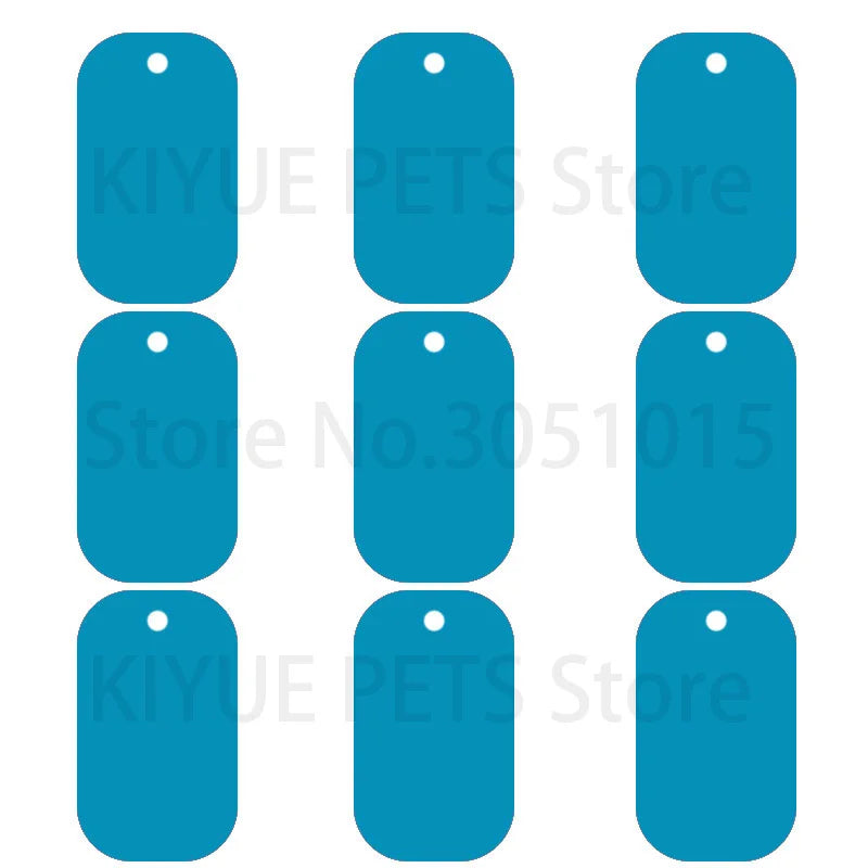 100Pcs Aluminum Dog ID Tags - Blank Personalized Military Pet Name Tags - ZOOMNSTORE