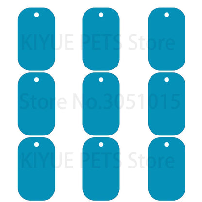 100Pcs Aluminum Dog ID Tags - Blank Personalized Military Pet Name Tags - ZOOMNSTORE
