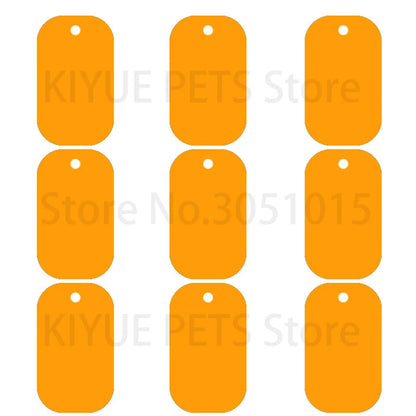 100Pcs Aluminum Dog ID Tags - Blank Personalized Military Pet Name Tags - ZOOMNSTORE