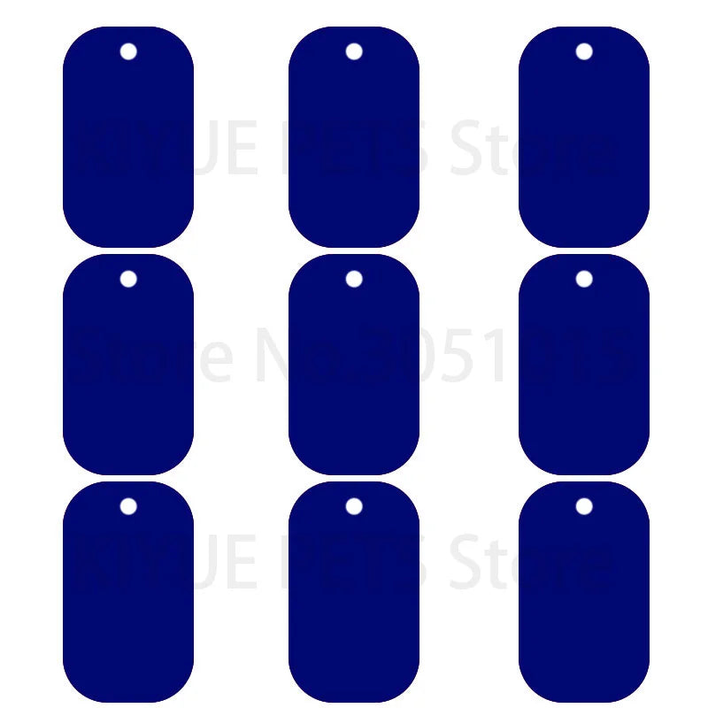 100Pcs Aluminum Dog ID Tags - Blank Personalized Military Pet Name Tags - ZOOMNSTORE