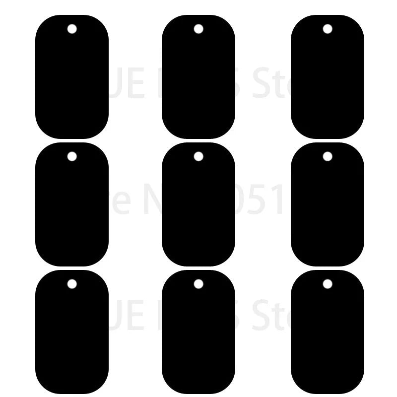 100Pcs Aluminum Dog ID Tags - Blank Personalized Military Pet Name Tags - ZOOMNSTORE