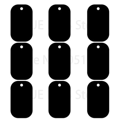 100Pcs Aluminum Dog ID Tags - Blank Personalized Military Pet Name Tags - ZOOMNSTORE