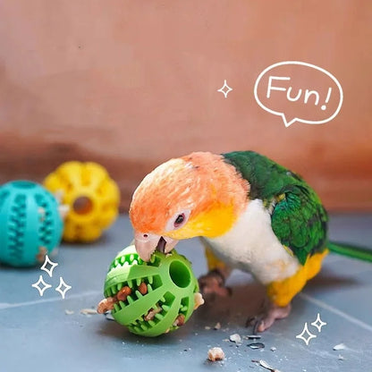 Dog Teething Toy - Durable Rubber Chew Ball & Interactive Puzzle for Training - ZOOMNSTORE