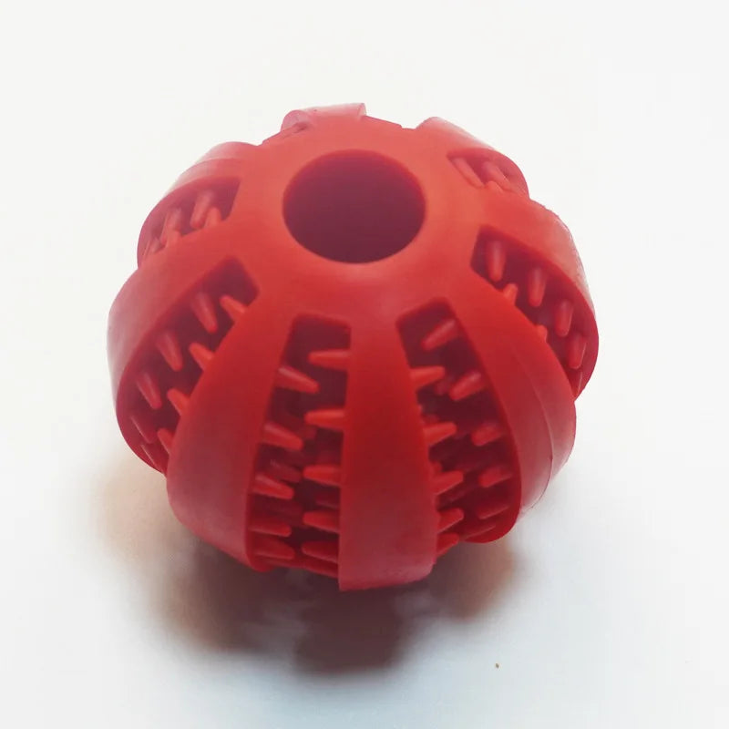 Dog Teething Toy - Durable Rubber Chew Ball & Interactive Puzzle for Training - ZOOMNSTORE