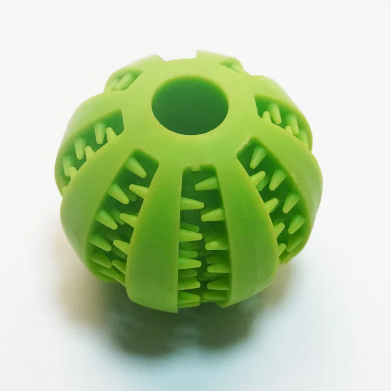 Dog Teething Toy - Durable Rubber Chew Ball & Interactive Puzzle for Training - ZOOMNSTORE
