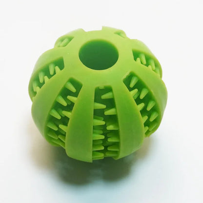 Dog Teething Toy - Durable Rubber Chew Ball & Interactive Puzzle for Training - ZOOMNSTORE