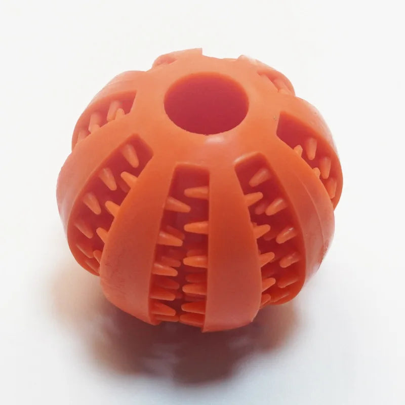 Dog Teething Toy - Durable Rubber Chew Ball & Interactive Puzzle for Training - ZOOMNSTORE