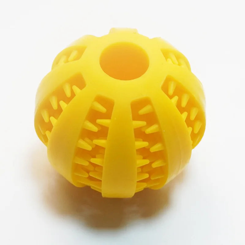 Dog Teething Toy - Durable Rubber Chew Ball & Interactive Puzzle for Training - ZOOMNSTORE